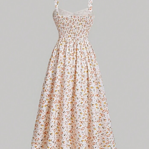 SHEIN Floral Patterned Midi Dress - Picture 2 of 7